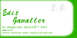 edit gavaller business card